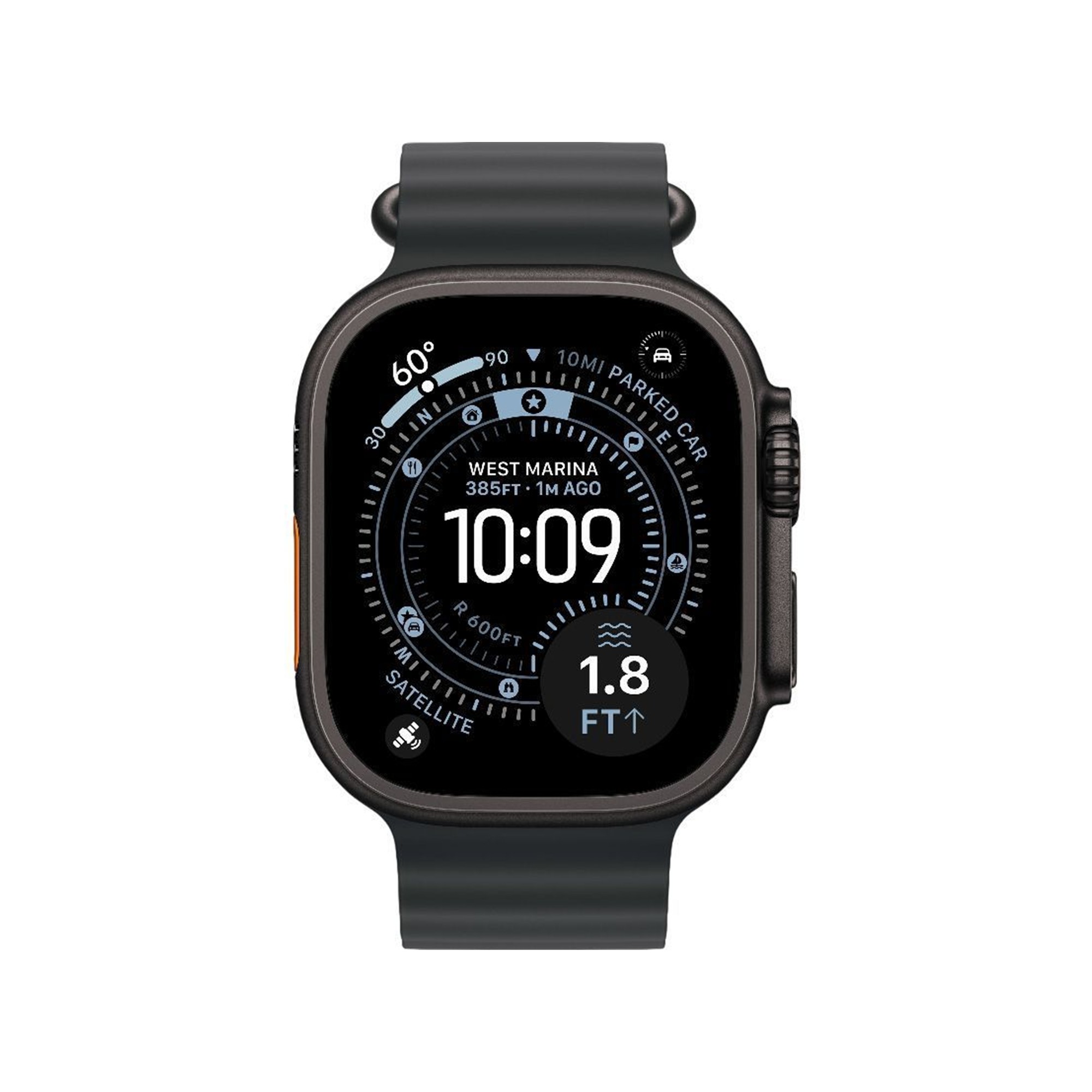 Apple Watch Ultra 3 GPS + Cellular 49mm Black Tit. Case w. Black Ocean Band (MF0J4) б/в